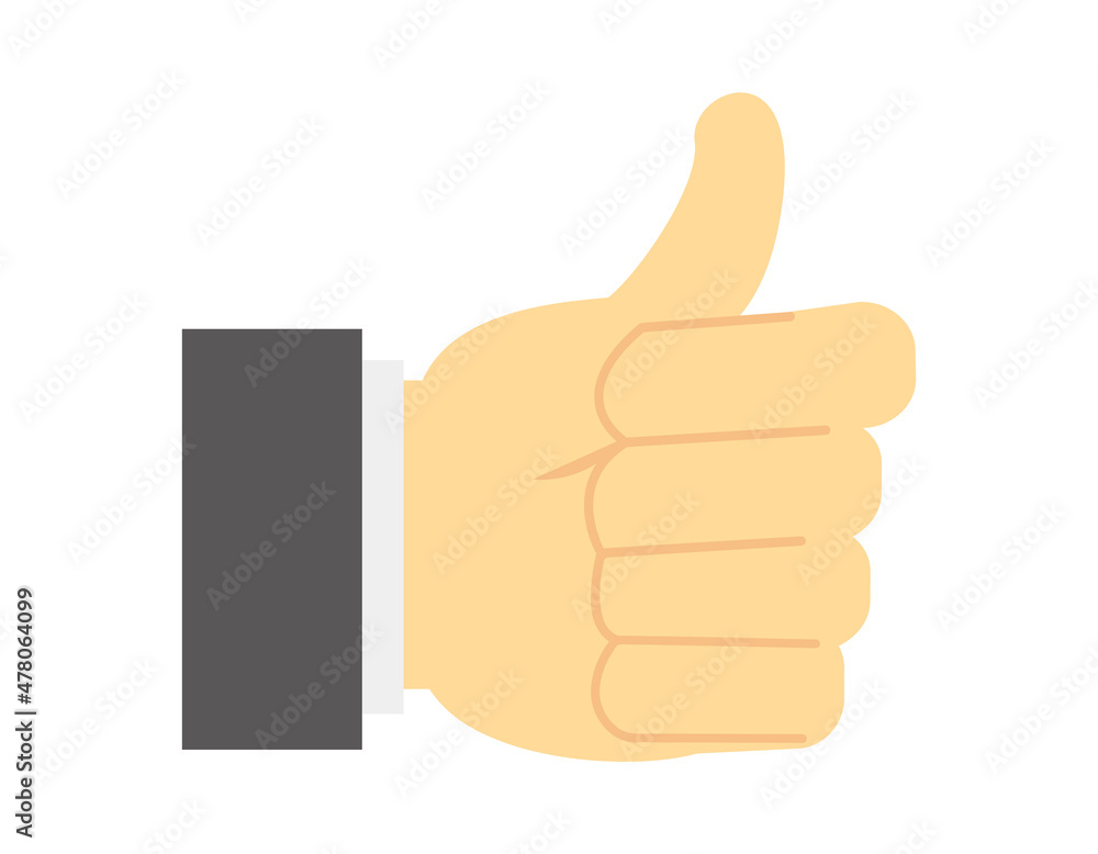 シンプルな手のアイコン　ハンドサイン　グッドサイン