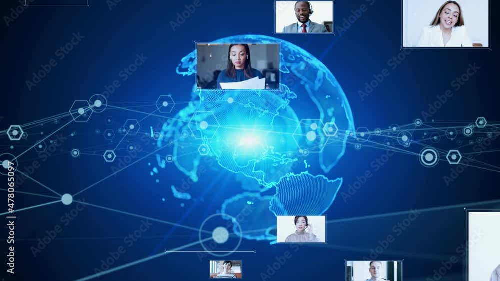 Global communication network concept. International coverage. Video distribution. Global communication network concept. International coverage. Video distribution.
