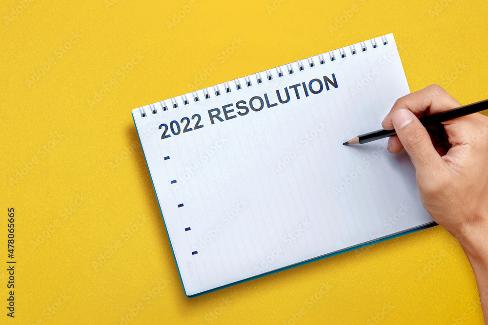 Resolution of 2022. Happy New Year 2022