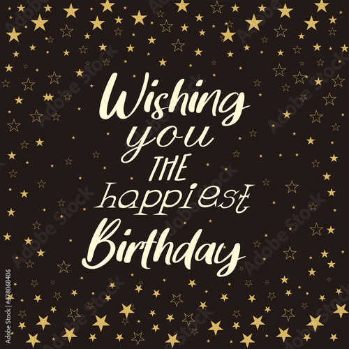 birthday lettering for birthday card