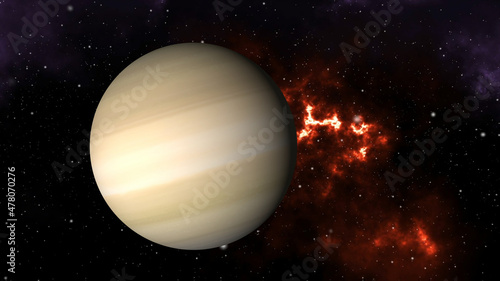3D Saturn planet close-up rendering included in the illustration, for space exploration backgrounds.