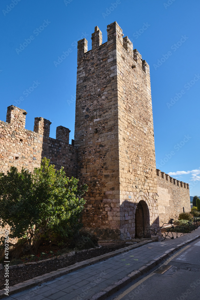 Obraz premium walls of the old medieval city of Montblanc, Tarragona. Catalonia