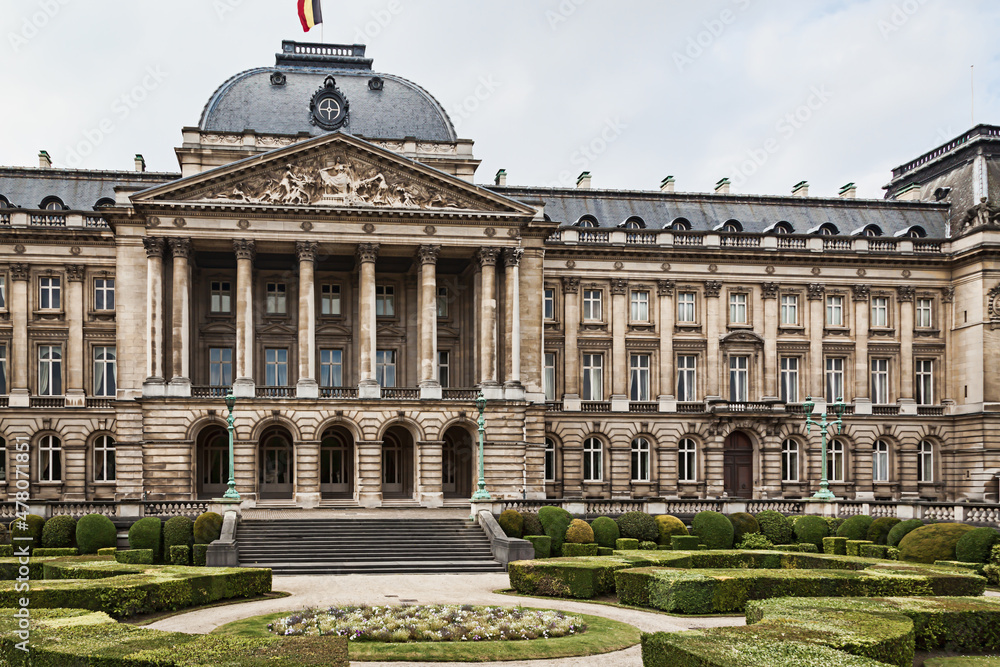 Brussel, Belgium - May 25, 2015: The Royal Palace of Brussels.