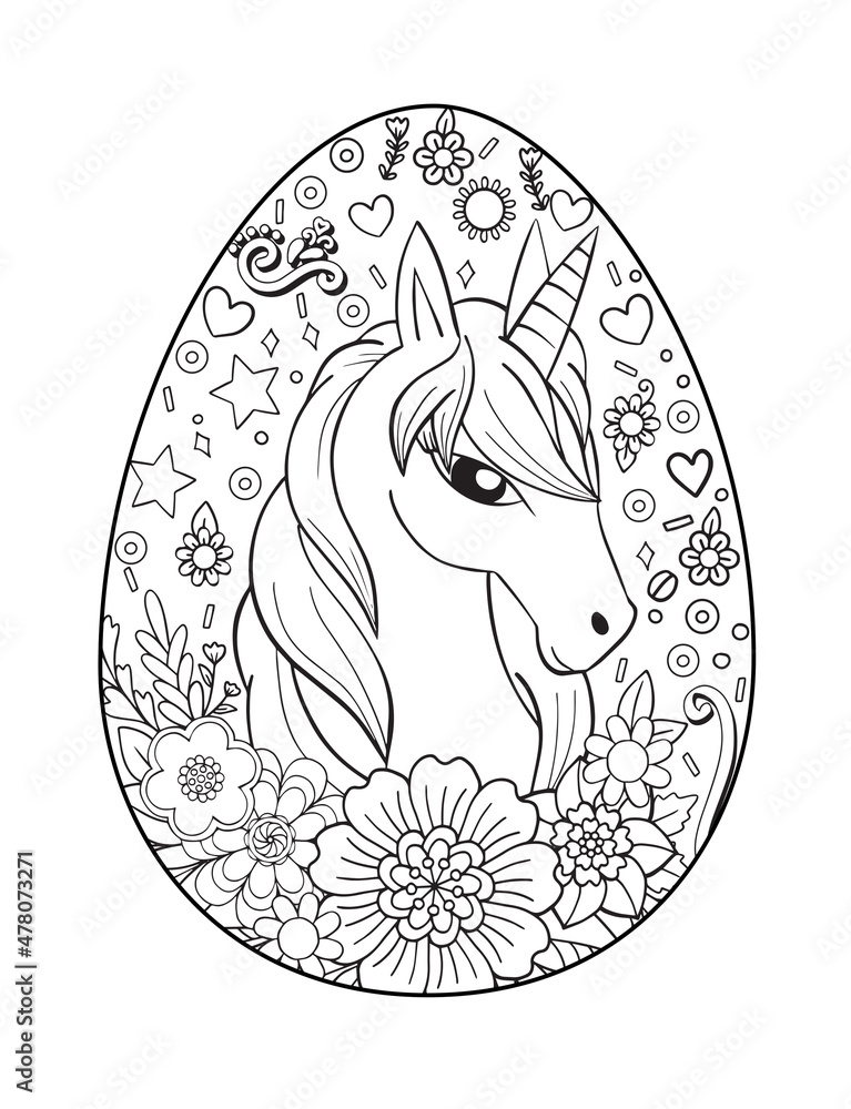 Easter Horse Coloring Pages