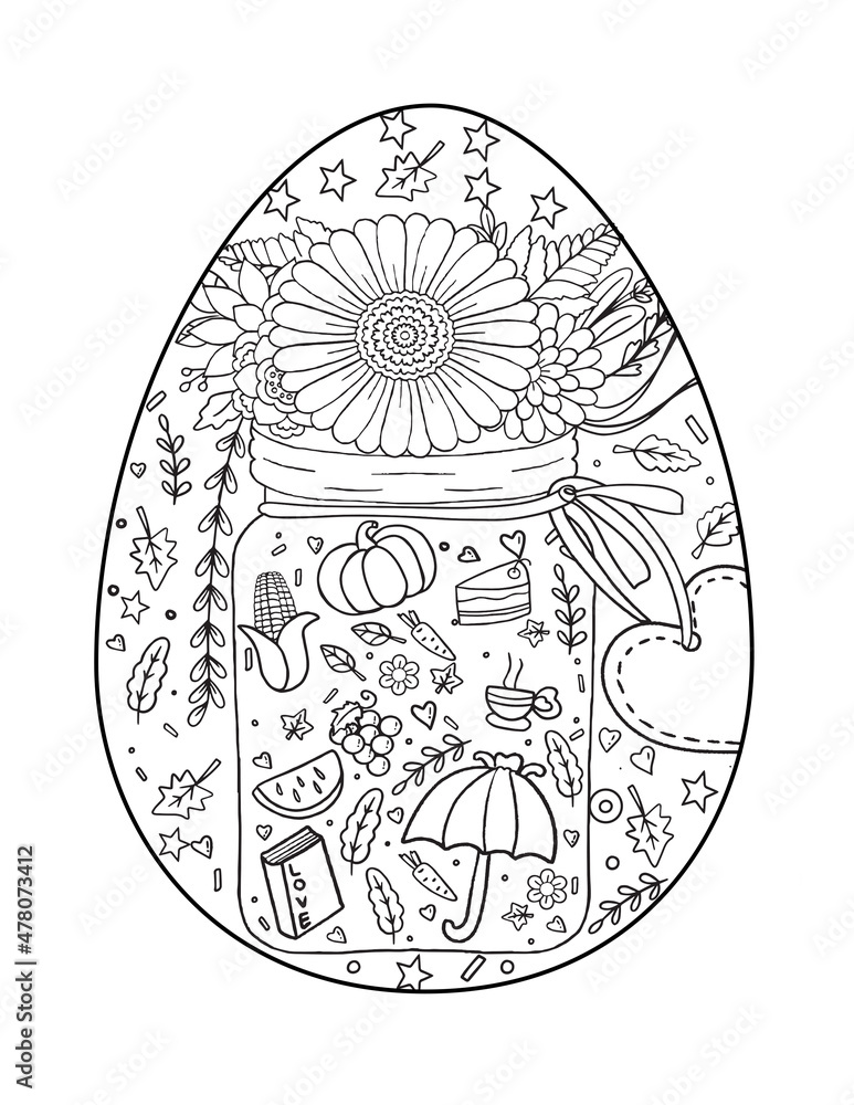 Easter coloring page for Adults. Easter coloring pages. Adult coloring pages. Adult coloring book. Coloring pages for adults.