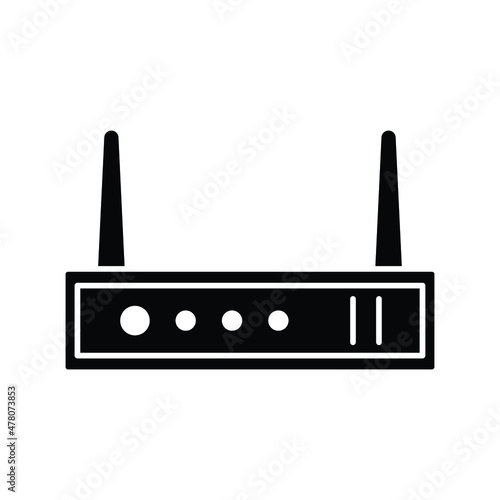 Broadband device Vector icon which is suitable for commercial work and easily modify or edit it