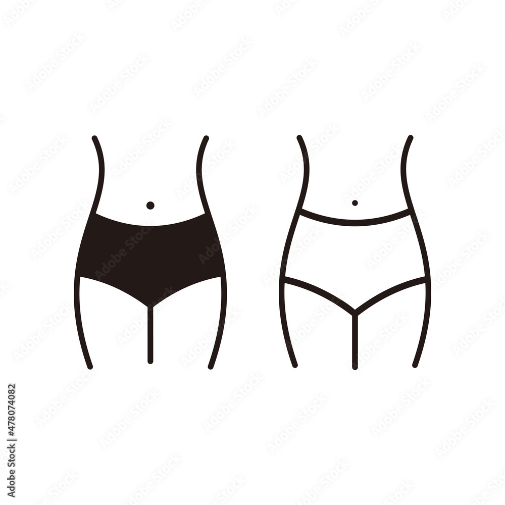 waist, waistline, weight loss. linear icon sign waist, waistline, weight loss. linear icon sign
