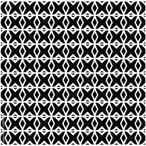  Seamless ethnic pattern color black and white.Can be used in fabric design for clothes, accessories; decorative paper, wrapping, background, wallpaper, Vector illustration.