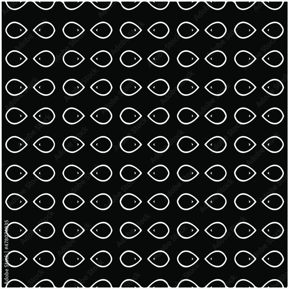  Seamless ethnic pattern color black and white.Can be used in fabric design for clothes, accessories; decorative paper, wrapping, background, wallpaper, Vector illustration.