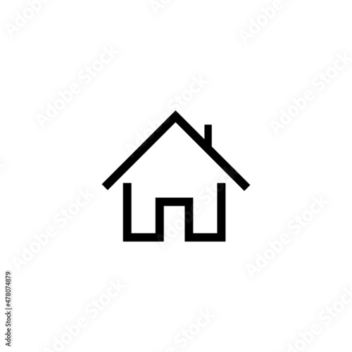 house icon or logo isolated sign symbol vector illustration - Collection of high quality black style vector icons 