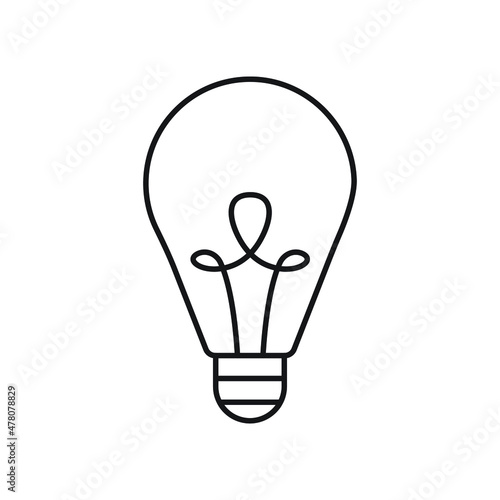 Bulb idea Vector icon which is suitable for commercial work and easily modify or edit it