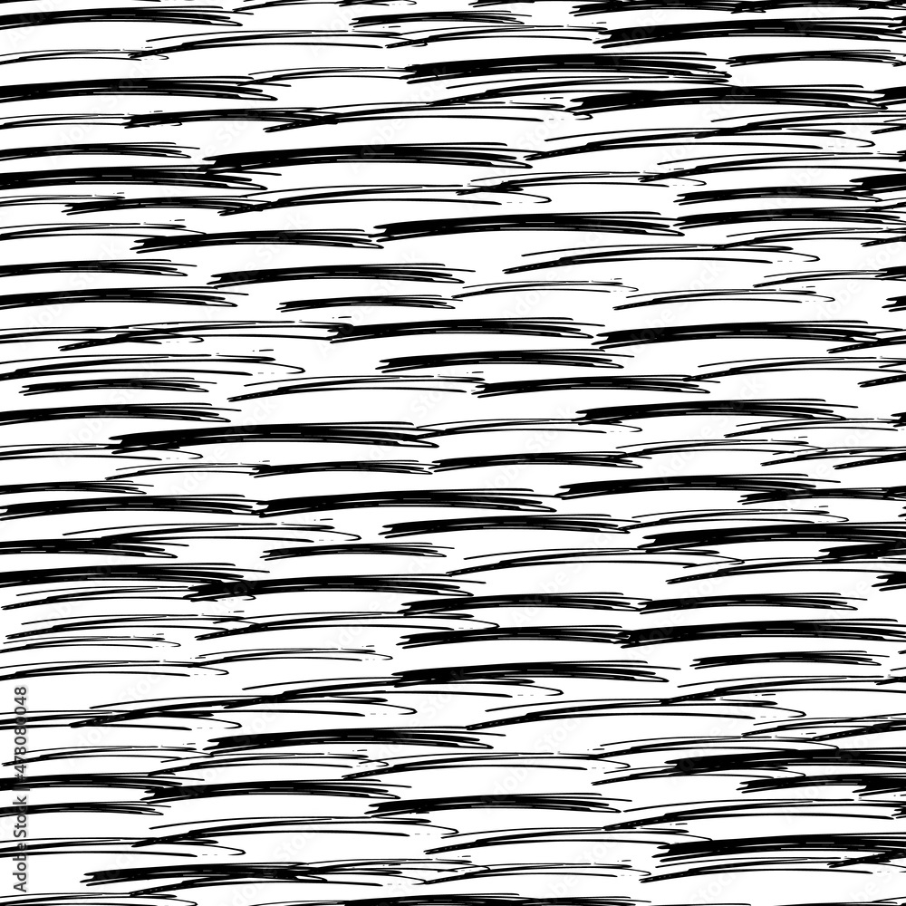 Seamless pattern with black pencil brushstrokes Seamless pattern with black pencil brushstrokes