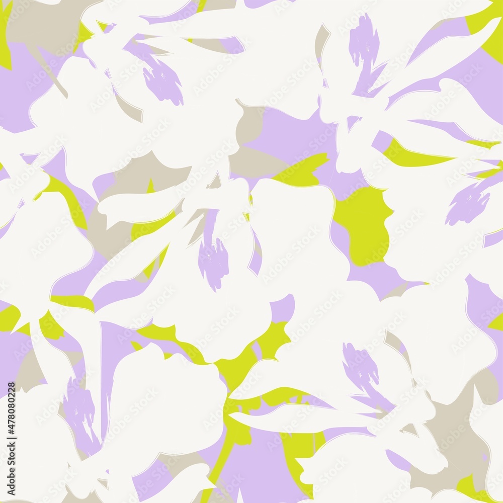 Floral Brush strokes Seamless Pattern Background Floral Brush strokes Seamless Pattern Background