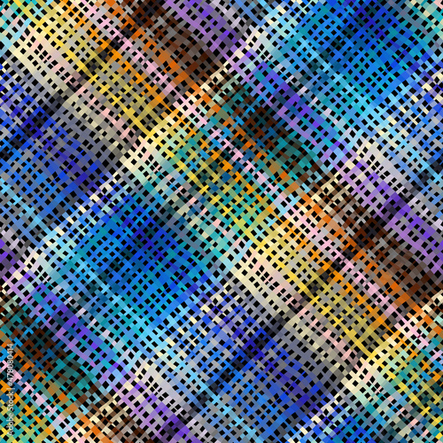 Imitation of a texture of rough canvas. Seamless pattern.