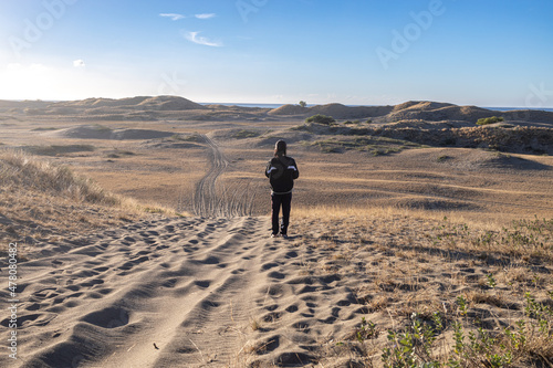 Fototapeta Naklejka Na Ścianę i Meble -  beautiful landscape at Laoag City Sand dunes