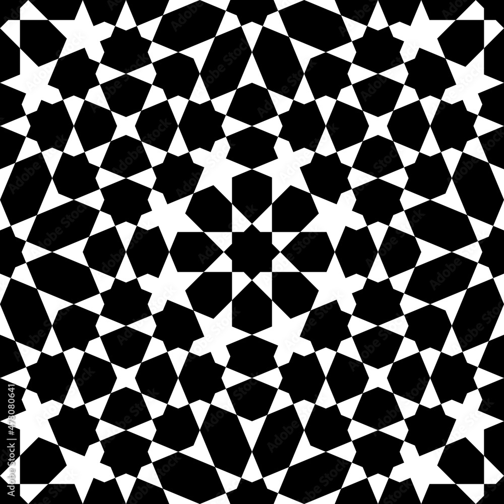 Geometric seamless pattern based on traditional Islamic ornament Geometric seamless pattern based on traditional Islamic ornament