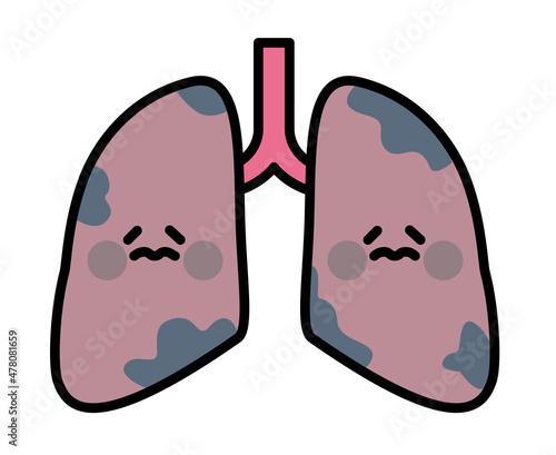 肺　キャラクター　肺がん