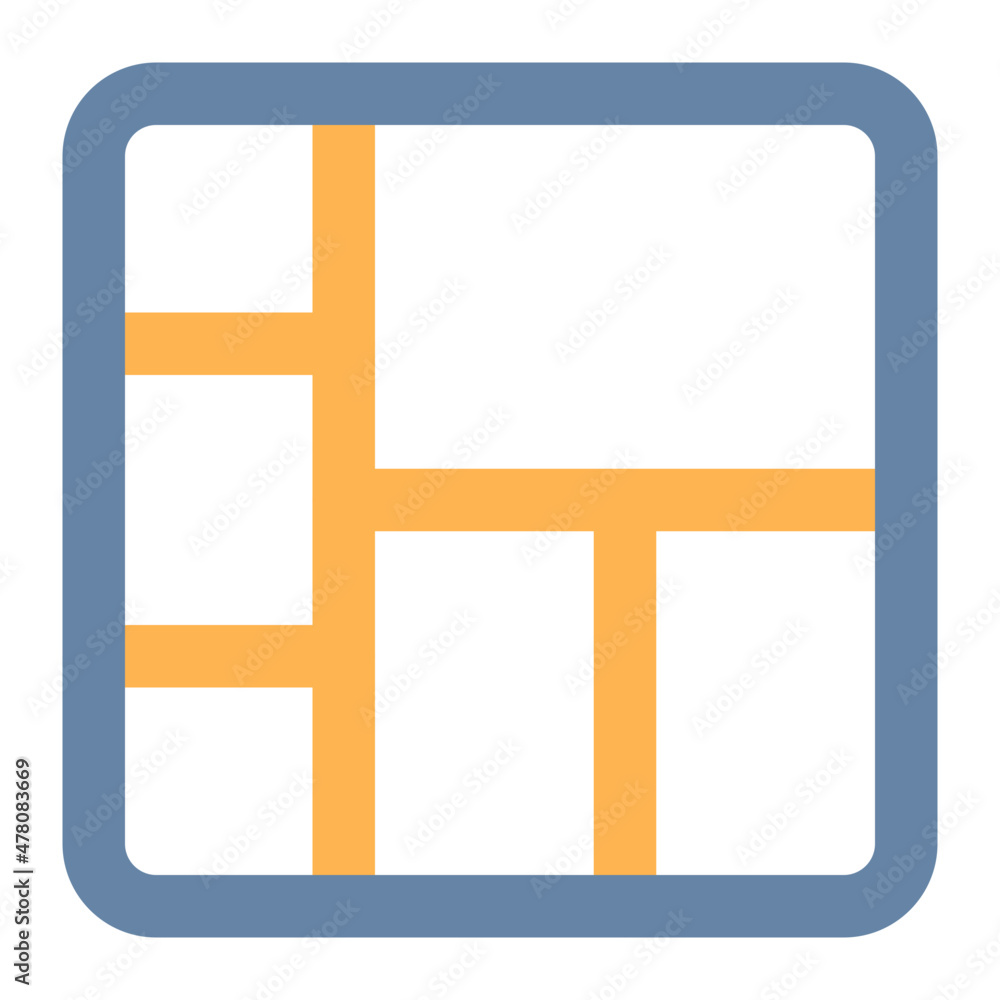 layout colored line icon