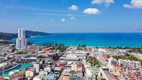 Aerial view in Patong beach in Phuket Province, Thailand © pierrick
