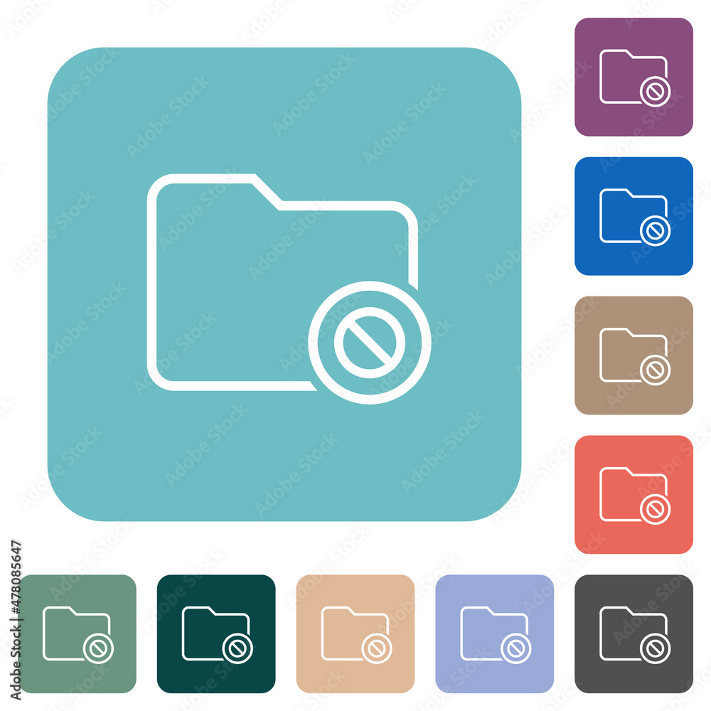 Directory disabled outline rounded square flat icons Directory disabled outline rounded square flat icons