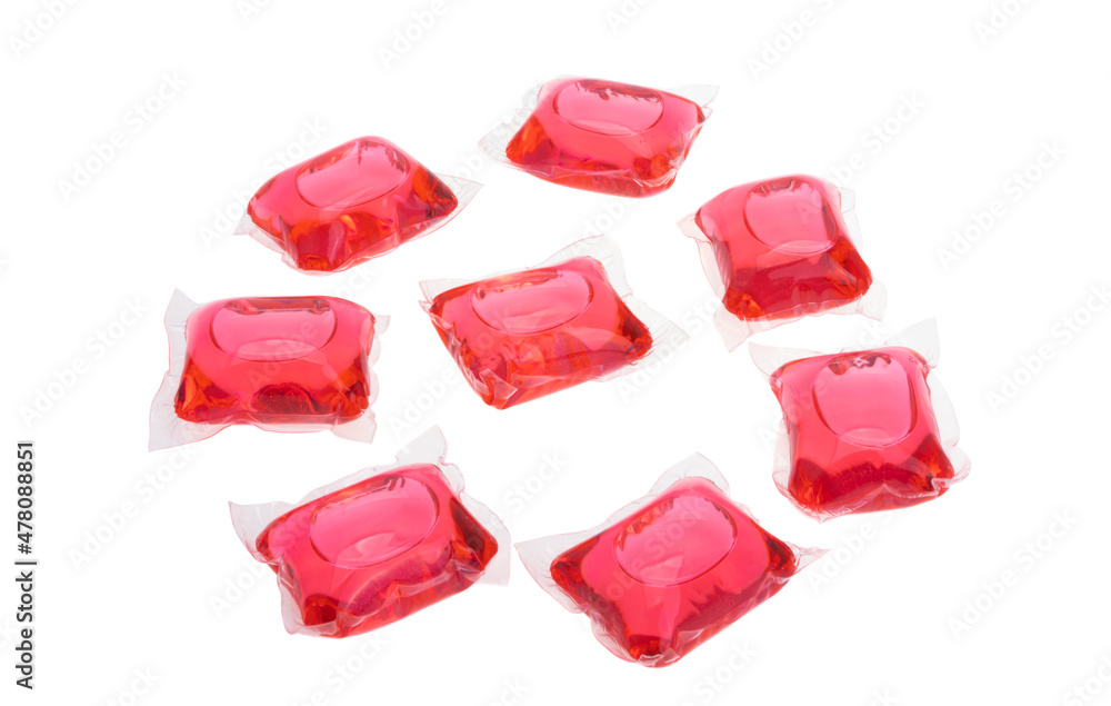Naklejka premium washing capsules isolated