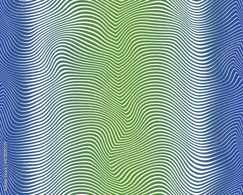 Abstract Wavy Zig Zag Liquid Stripes Seamless Pattern Trendy Stylish Color Gradients Fashion Design