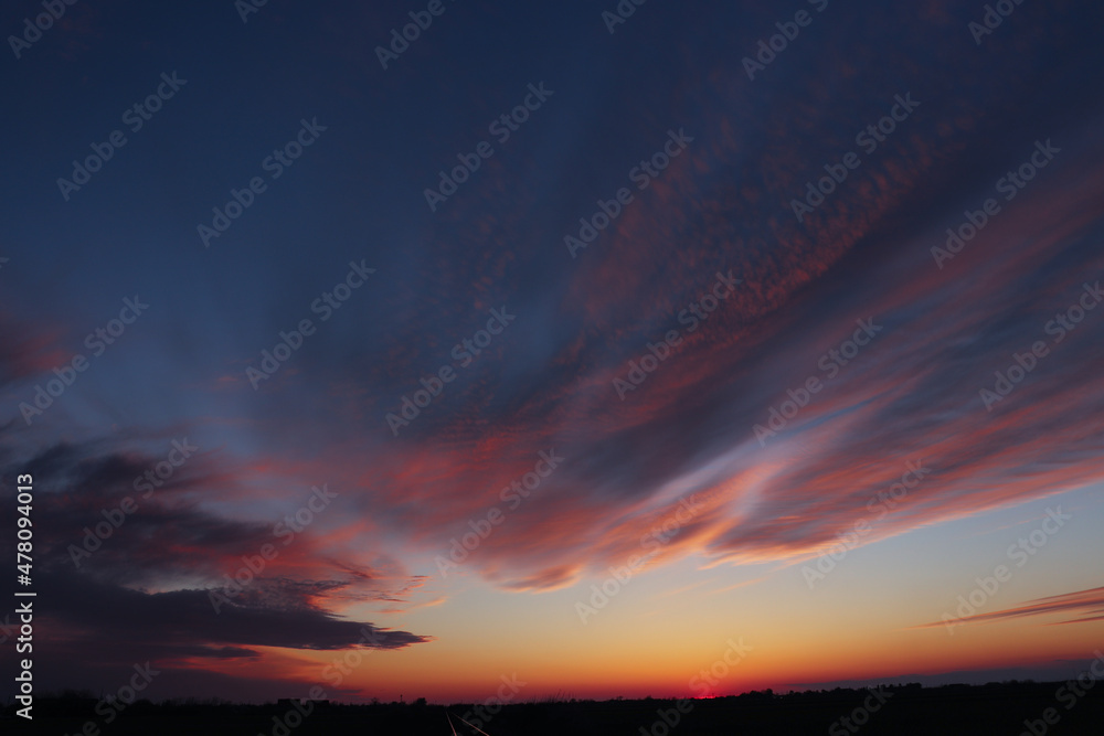 Fototapeta premium sunset in the mountains