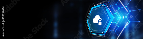 Cloud computing concept. Business, technology, internet and networking concept. 3d illustration