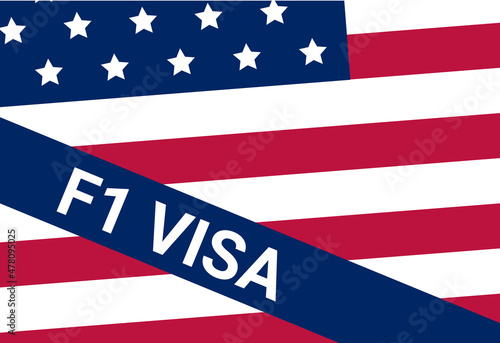 USA student viza F1. Visa in the United States study for foreign students.