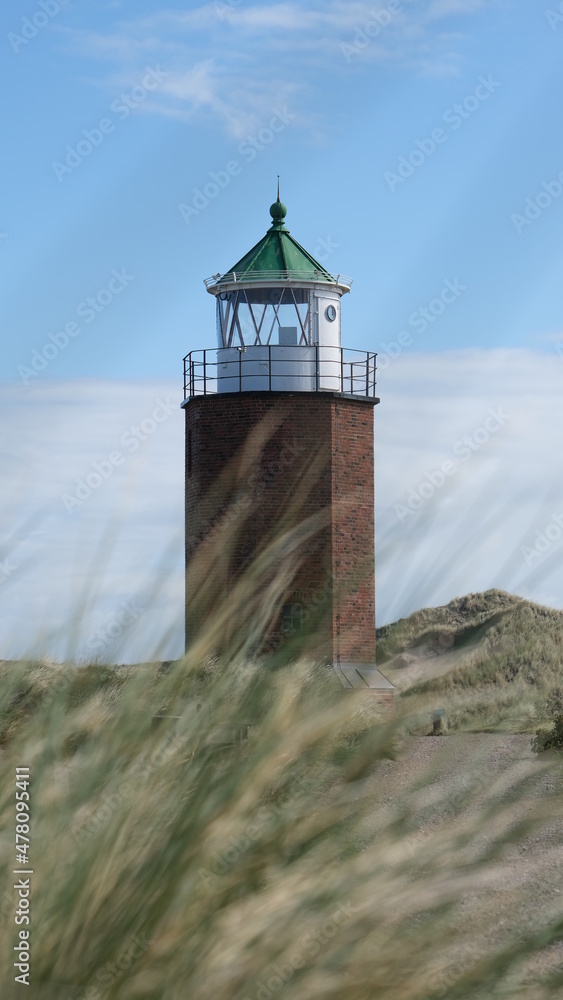 Leuchtturm an der Küste (Sylt, Deutschland)