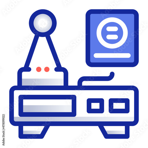 radio transmitter device icon illustration