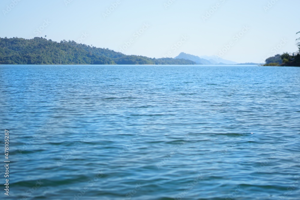 lake and mountains