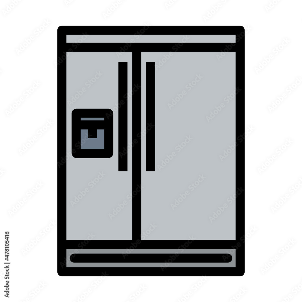 Wide Refrigerator Icon Wide Refrigerator Icon