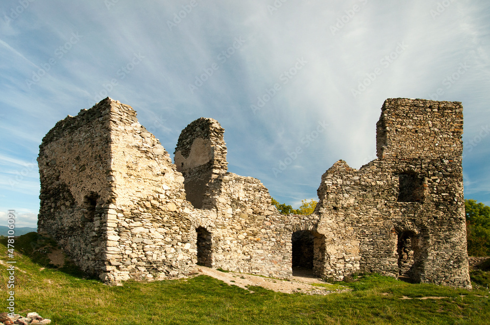 Ruin of an old castle, Brnicko Czech Republic