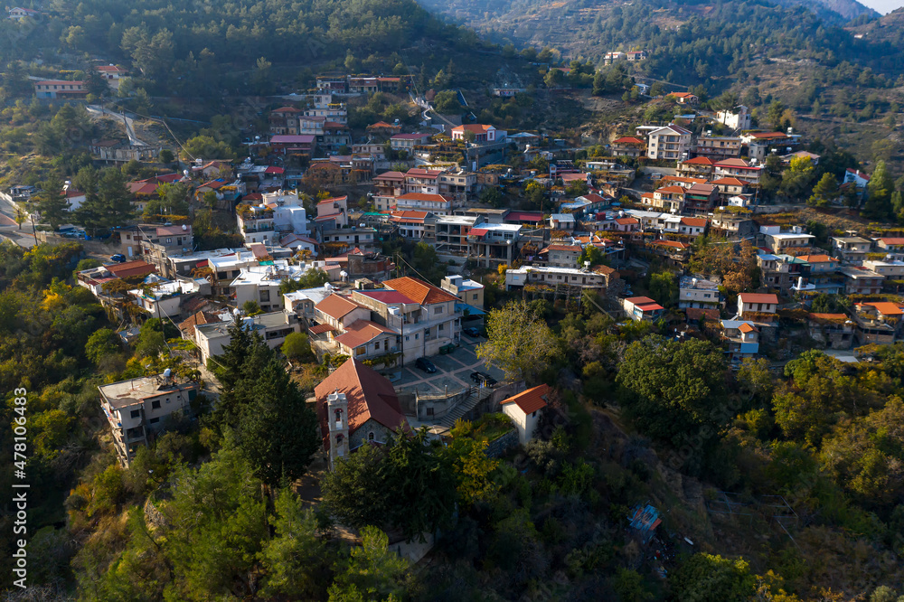 Polistipos mountain village, Nicosia district, Cyprus