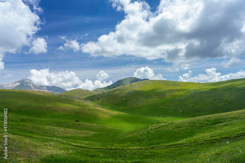 Fotografie, Obraz Mountain landscape at Gran Sasso Natural Park, in Abruzzo, Italy