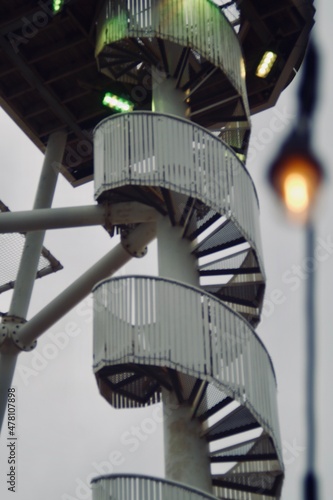 spiral staircase a zip liner