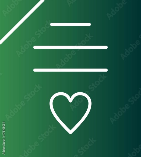 Wedding Contract Glyph Gradient Vector Icon Design