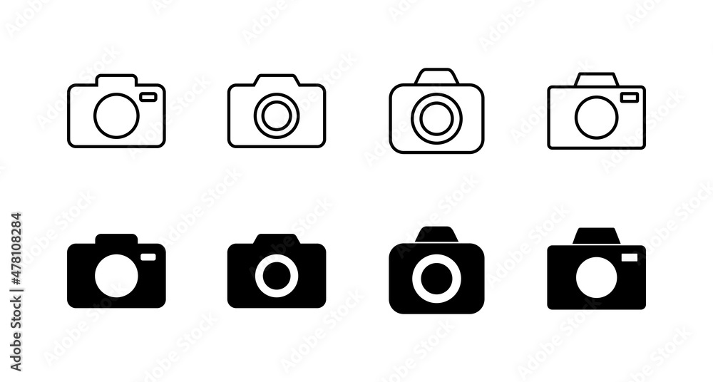 Camera icons set. photo camera sign and symbol. photography icon. Camera icons set. photo camera sign and symbol. photography icon.