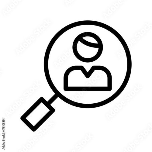 Searching Line Vector Icon Design