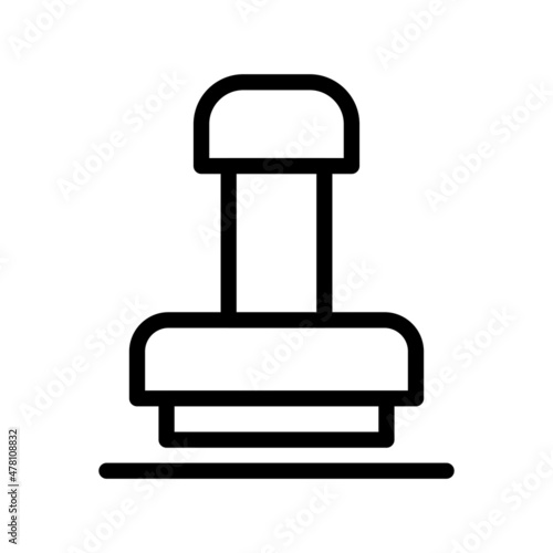 Stamp Line Vector Icon Design