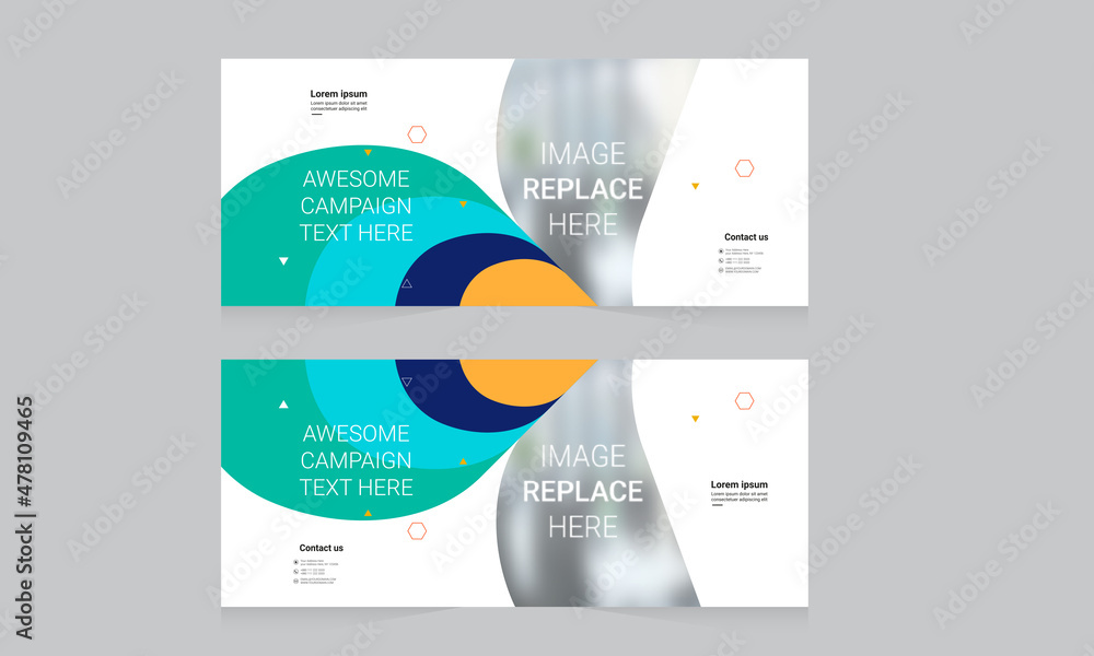 Fototapeta premium Corporate Banner Layout Template Design