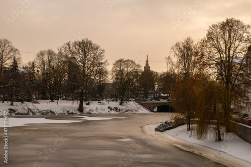 beautiful streets and buildings in New Year's Old Riga33