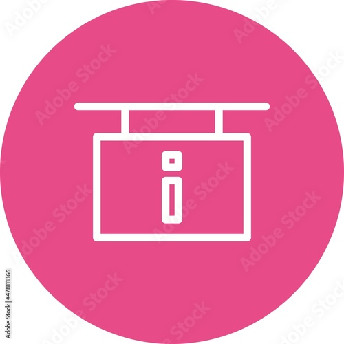 Information Line Circle Icon Design