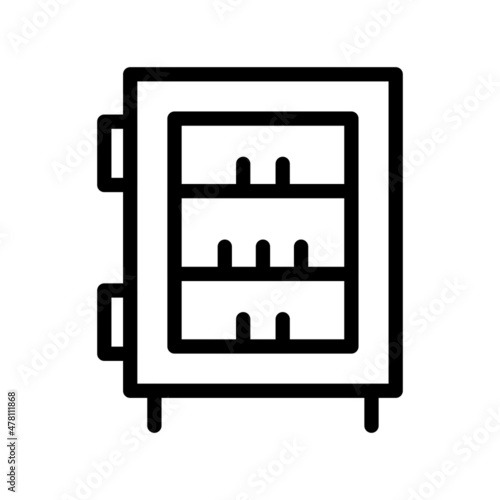  Showcase Line Vector Icon Design
