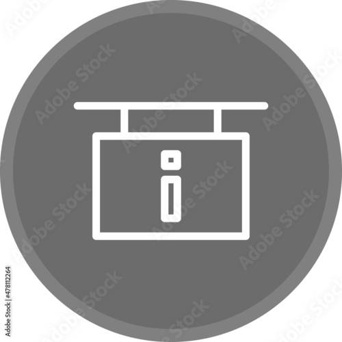 Information Line Circle Grey Icon Design