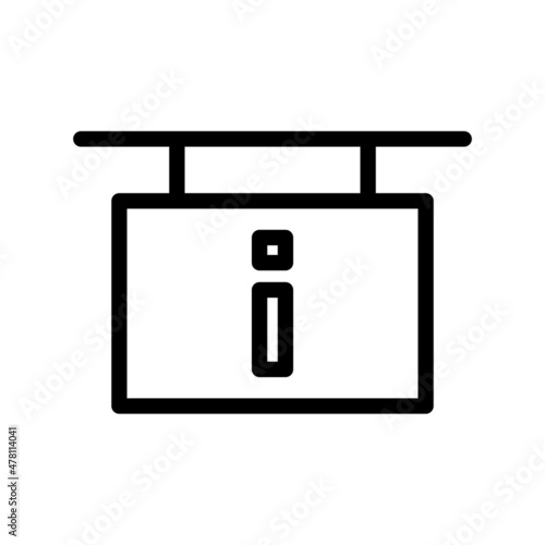 Information Line Vector Icon Design