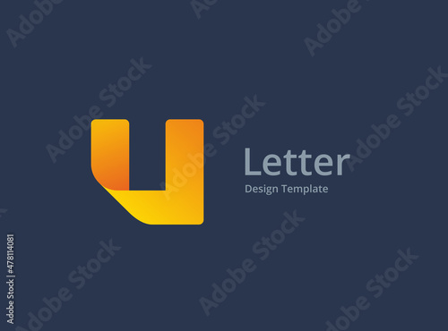 Letter U logo icon design template elements