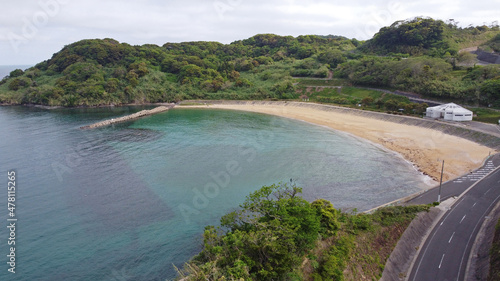 鷹島・白浜海水浴場のドローン空撮