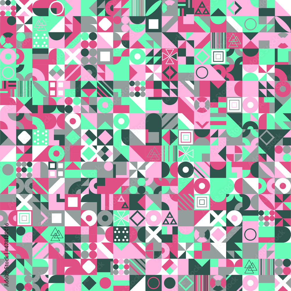 Abstract pattern design in Geometric flat style for web banner, business presentation, branding package, fabric print, wallpaper Abstract pattern design in Geometric flat style for web banner, business presentation, branding package, fabric print, wallpaper